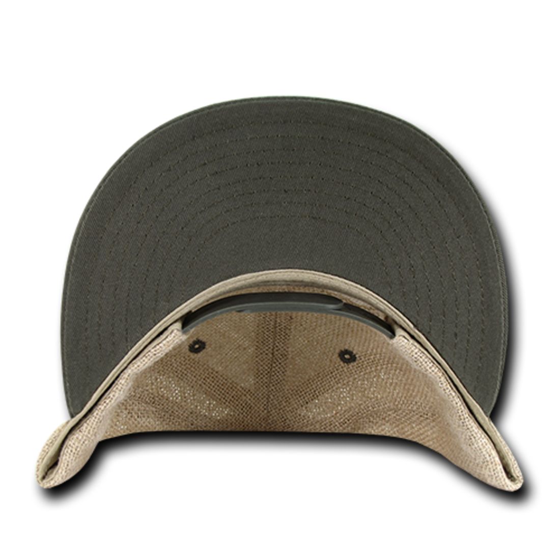 Decky 2000 Jute  Snapback Hats High Profile 6 Panel Flat Bill Baseball Caps Wholesale