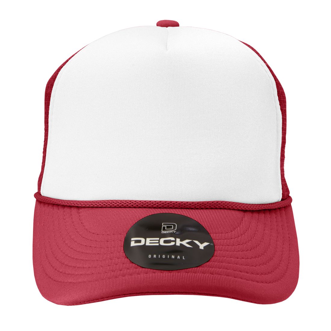 Decky 210 Two Tone Foam Mesh Trucker Snapback Hats High Profile 5 Panel Caps Wholesale