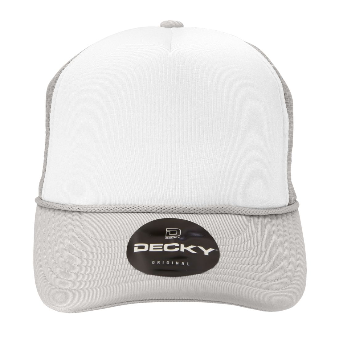 Decky 210 Two Tone Foam Mesh Trucker Snapback Hats High Profile 5 Panel Caps Wholesale