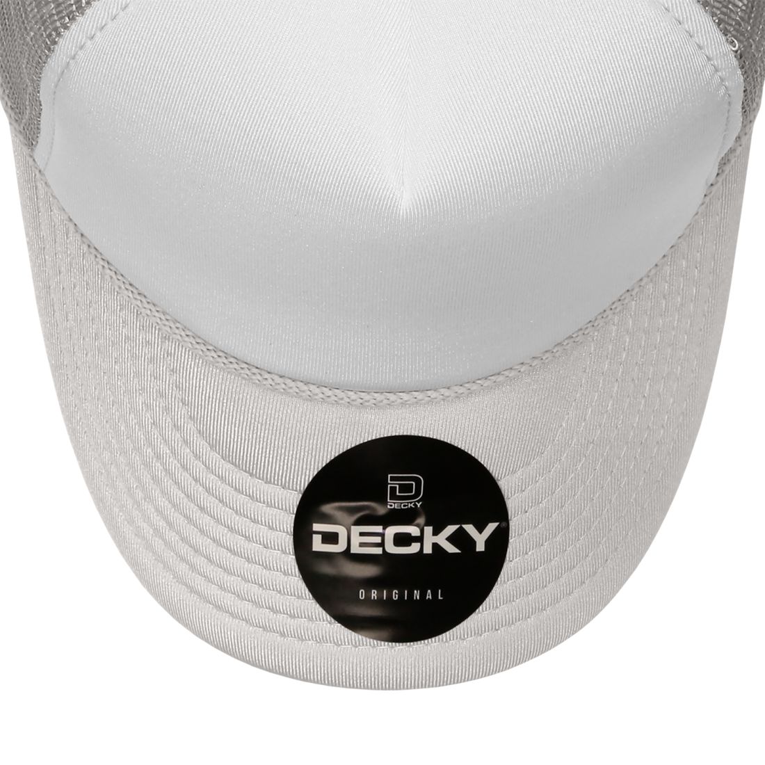 Decky 210 Two Tone Foam Mesh Trucker Snapback Hats High Profile 5 Panel Caps Wholesale
