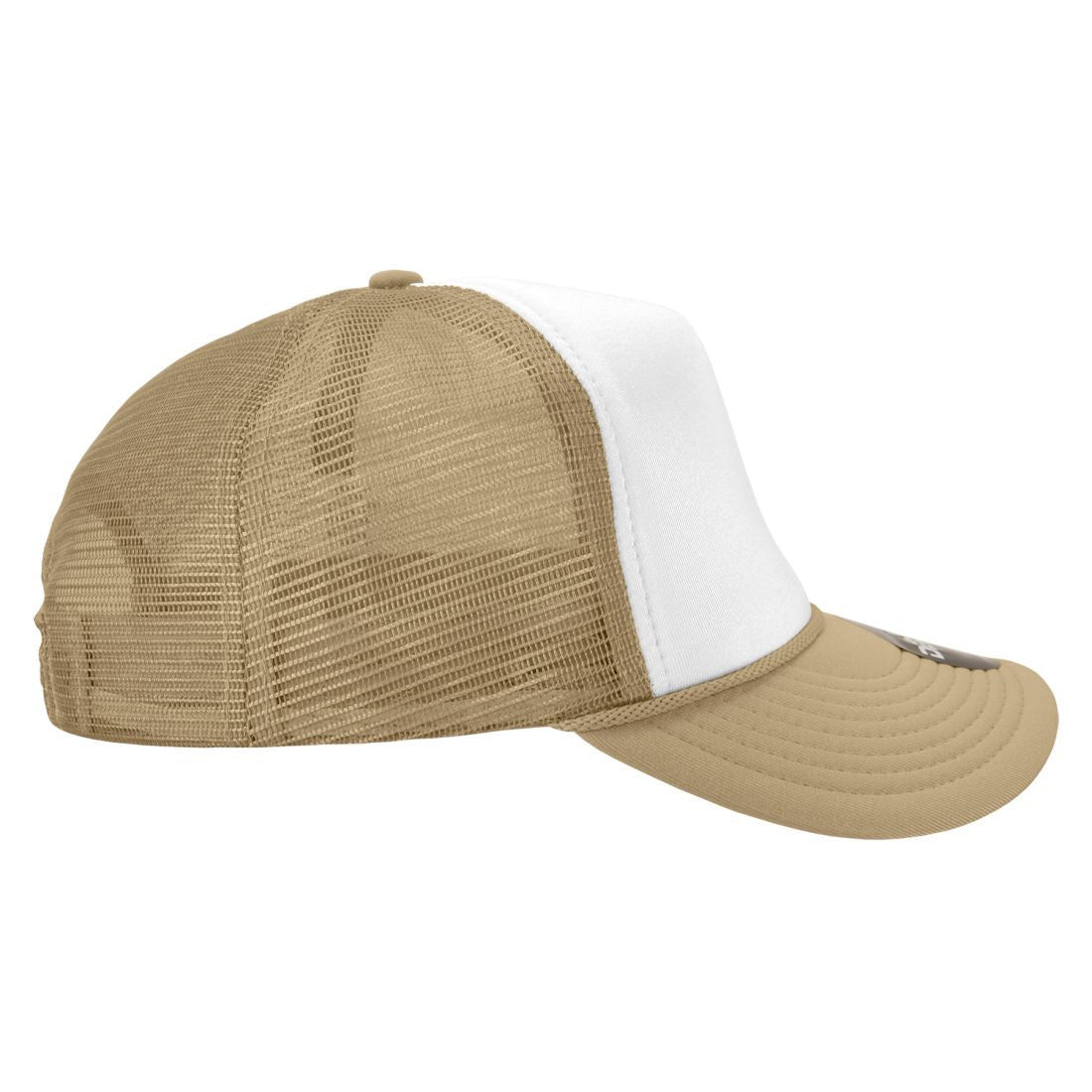 Decky 210 Two Tone Foam Mesh Trucker Snapback Hats High Profile 5 Panel Caps Wholesale