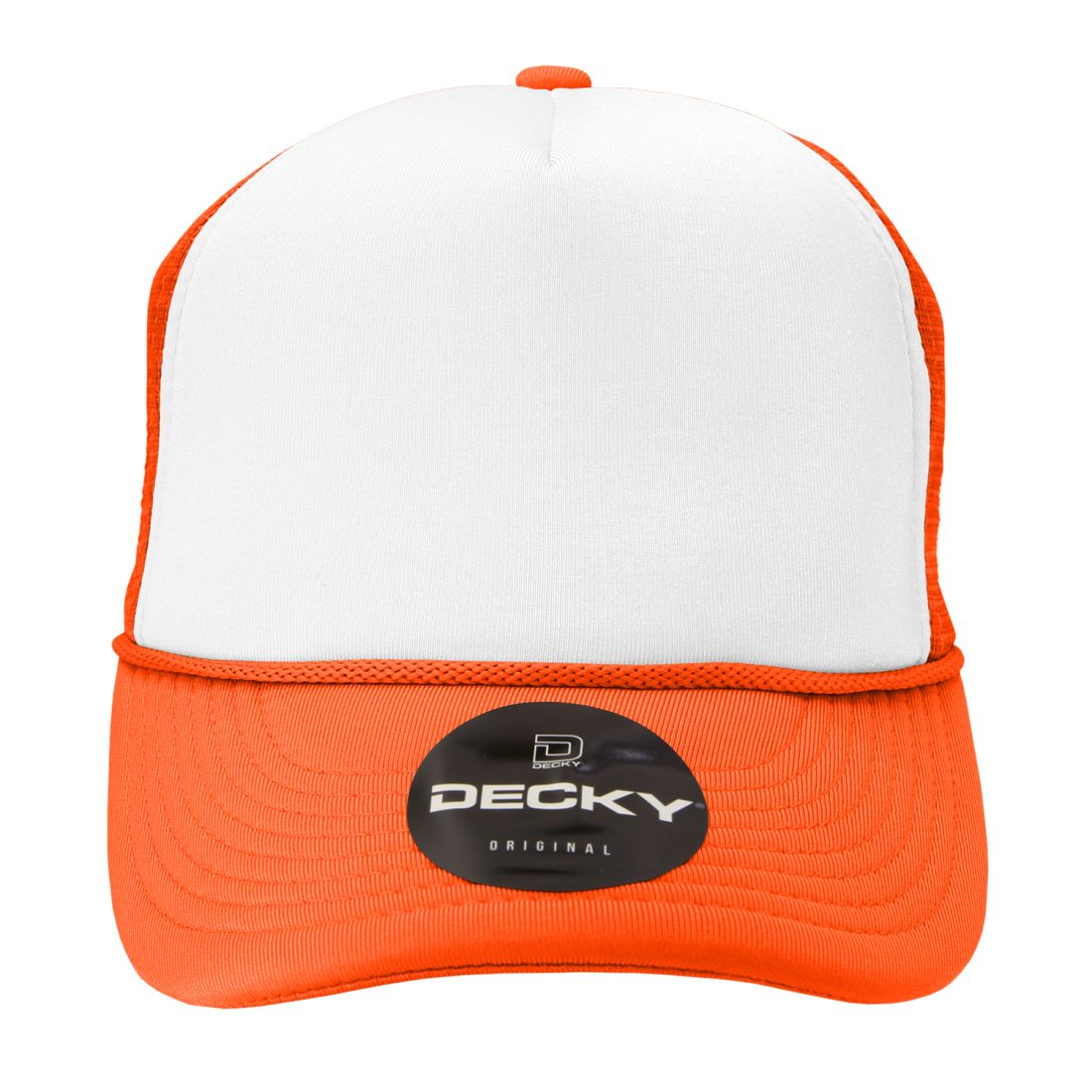 Decky 210 Two Tone Foam Mesh Trucker Snapback Hats High Profile 5 Panel Caps Wholesale
