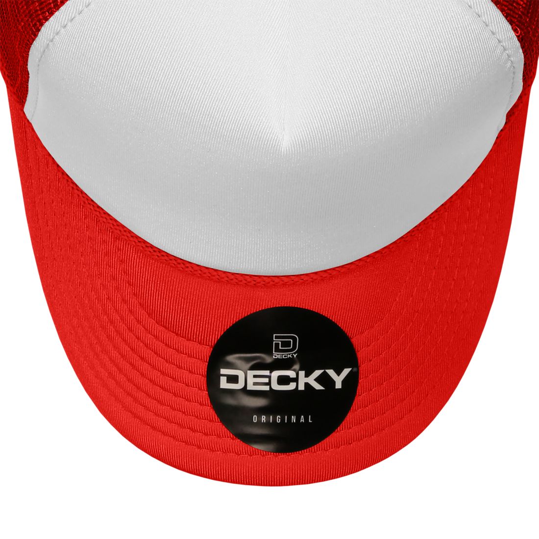 Decky 210 Two Tone Foam Mesh Trucker Snapback Hats High Profile 5 Panel Caps Wholesale