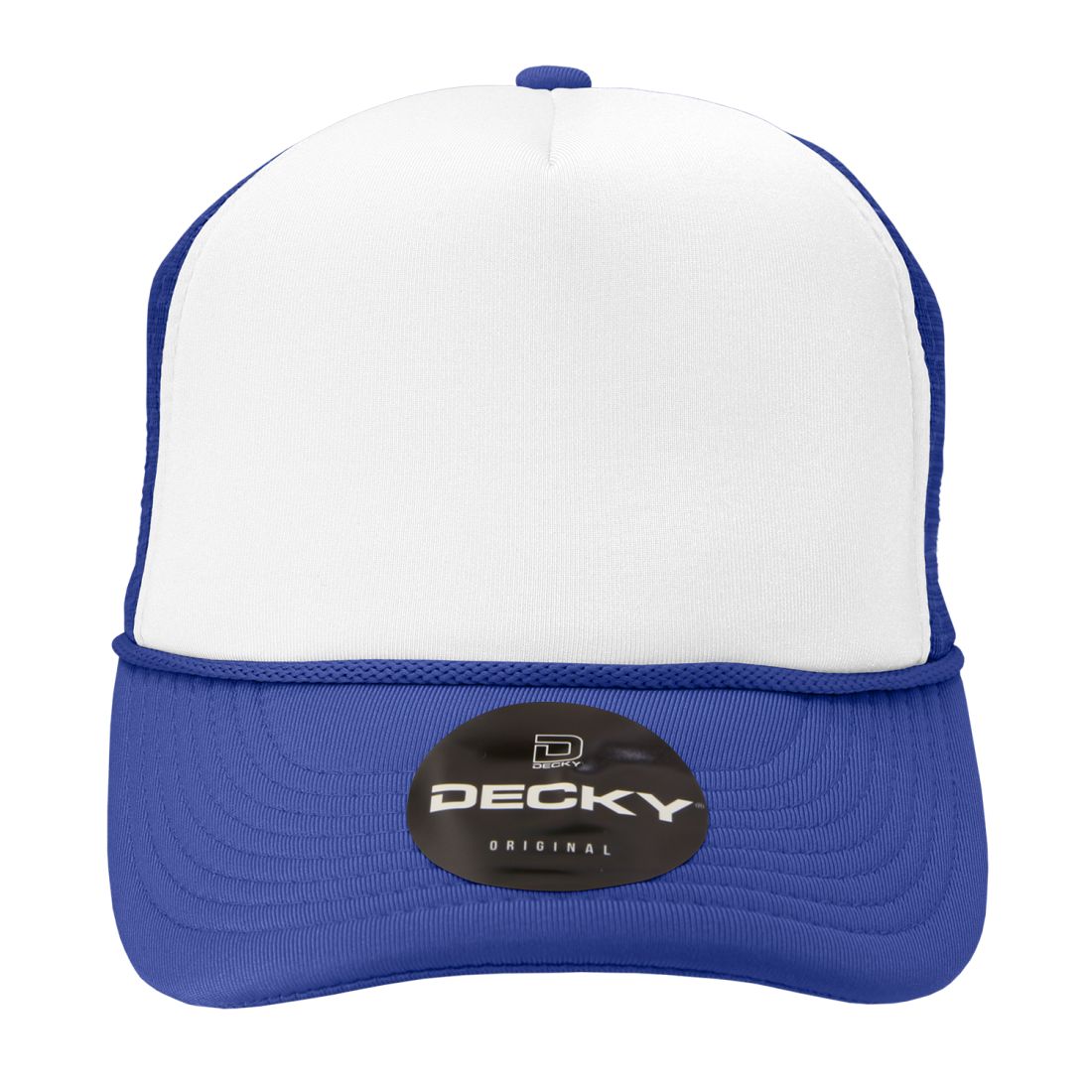 Decky 210 Two Tone Foam Mesh Trucker Snapback Hats High Profile 5 Panel Caps Wholesale