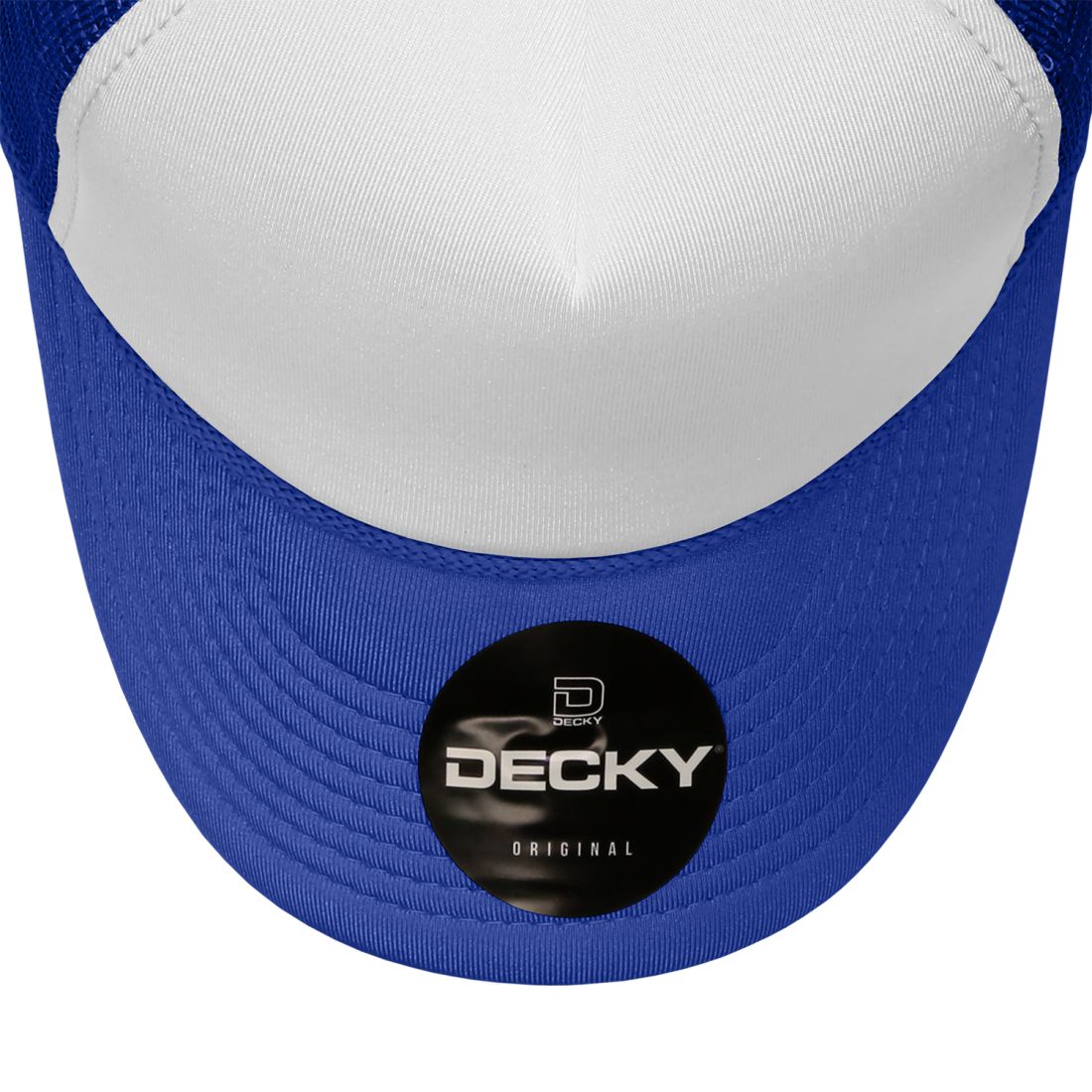 Decky 210 Two Tone Foam Mesh Trucker Snapback Hats High Profile 5 Panel Caps Wholesale