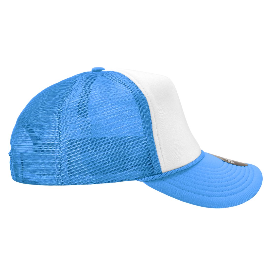 Decky 210 Two Tone Foam Mesh Trucker Snapback Hats High Profile 5 Panel Caps Wholesale