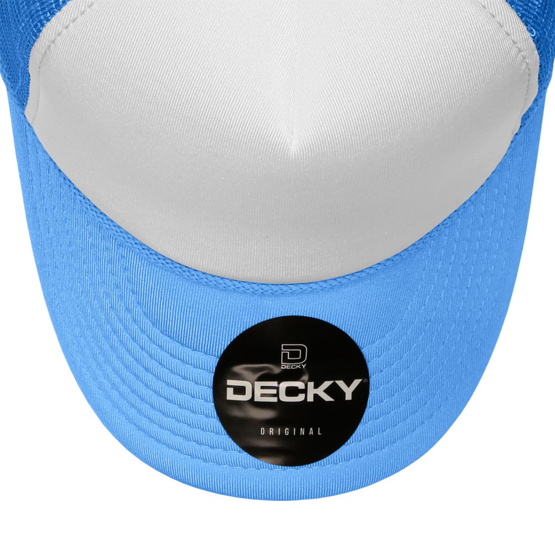 Decky 210 Two Tone Foam Mesh Trucker Snapback Hats High Profile 5 Panel Caps Wholesale
