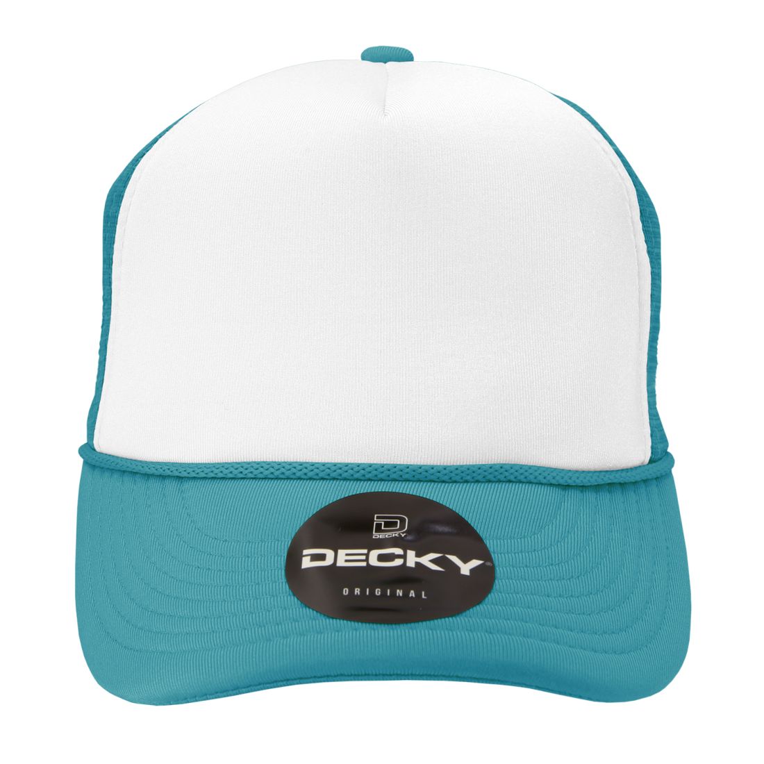 Decky 210 Two Tone Foam Mesh Trucker Snapback Hats High Profile 5 Panel Caps Wholesale
