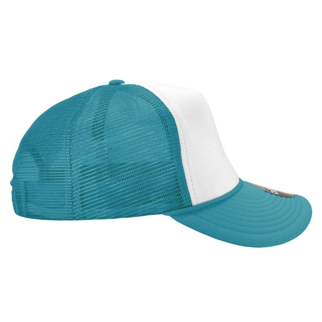Decky 210 Two Tone Foam Mesh Trucker Snapback Hats High Profile 5 Panel Caps Wholesale