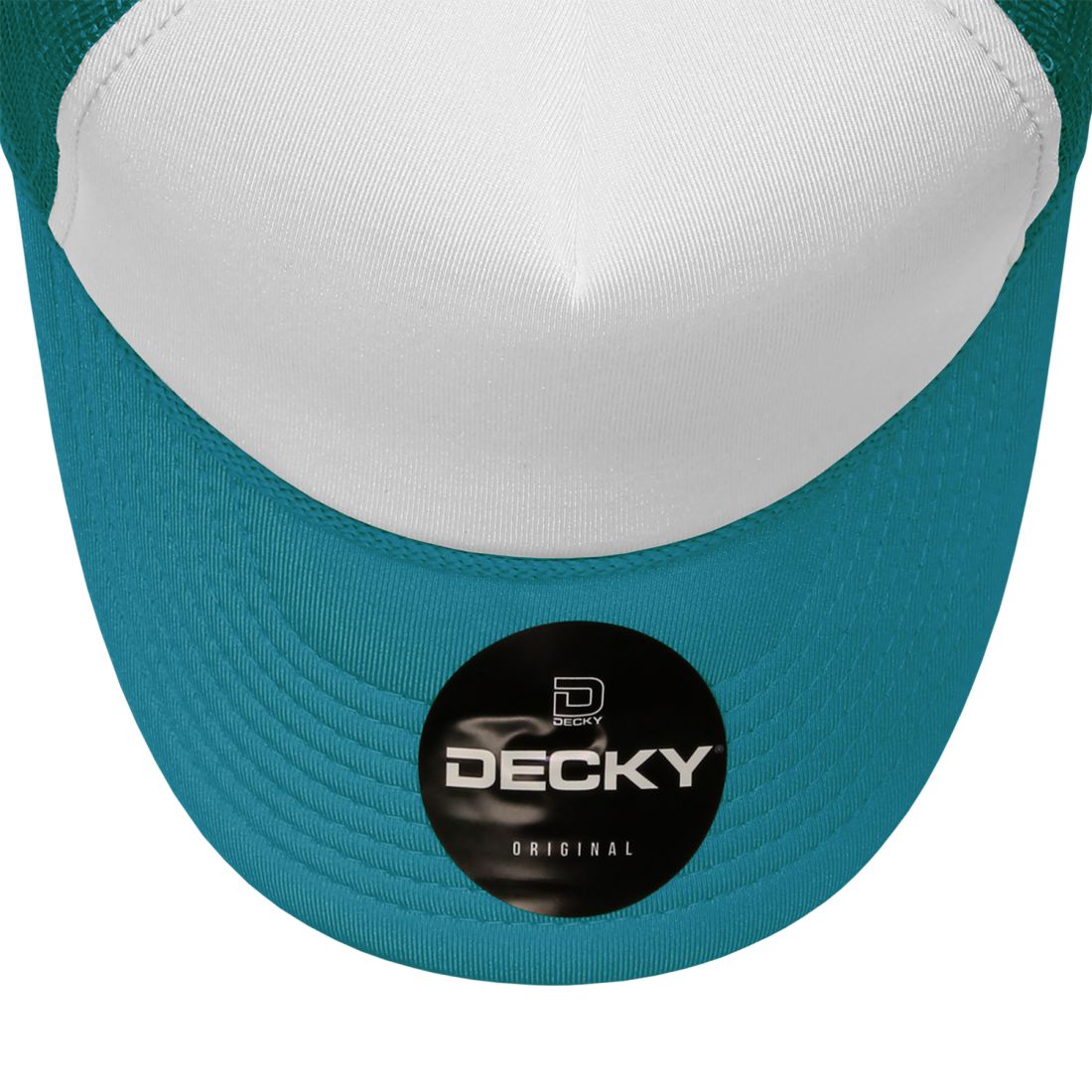 Decky 210 Two Tone Foam Mesh Trucker Snapback Hats High Profile 5 Panel Caps Wholesale
