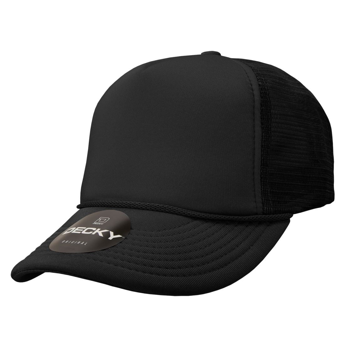 Decky 211 Foam Mesh Trucker Snapback Hats High Profile 5 Panel Caps Blank Wholesale