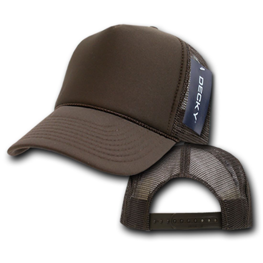 Decky 211 Foam Mesh Trucker Snapback Hats High Profile 5 Panel Caps Blank Wholesale
