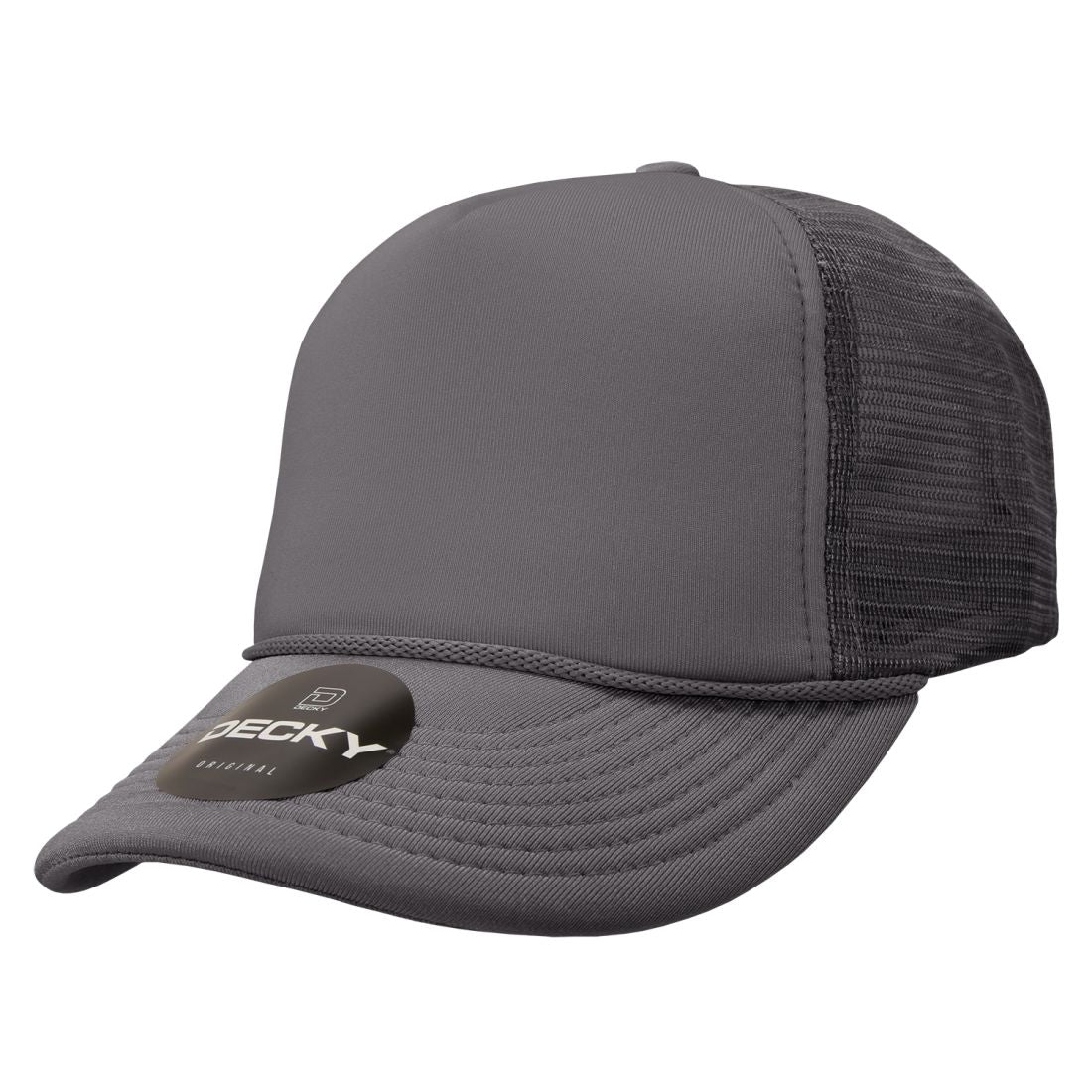 Decky 211 Foam Mesh Trucker Snapback Hats High Profile 5 Panel Caps Blank Wholesale