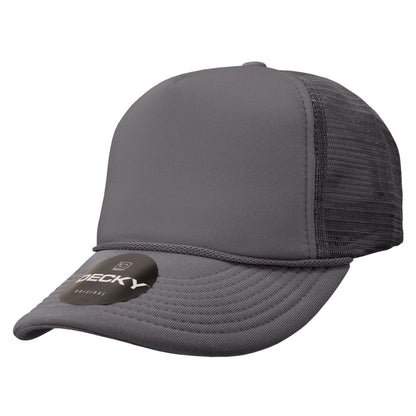 Decky 211 Foam Mesh Trucker Snapback Hats High Profile 5 Panel Caps Blank Wholesale
