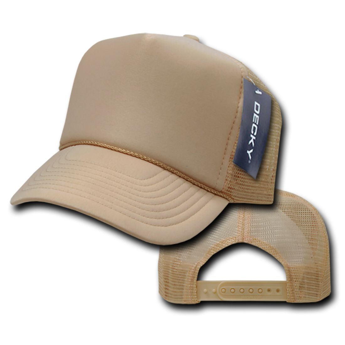 Decky 211 Foam Mesh Trucker Snapback Hats High Profile 5 Panel Caps Blank Wholesale