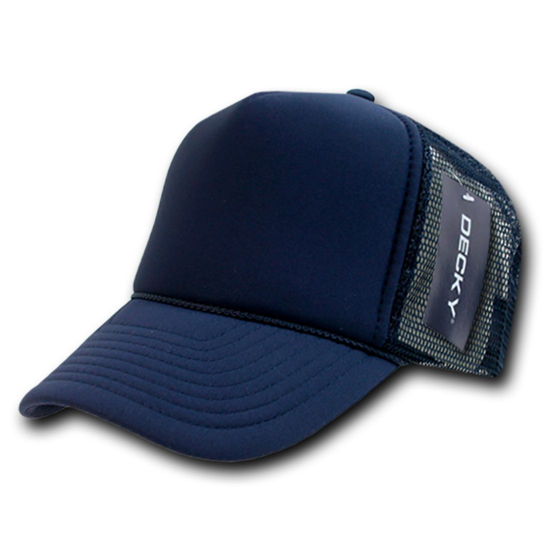Decky 211 Foam Mesh Trucker Snapback Hats High Profile 5 Panel Caps Blank Wholesale