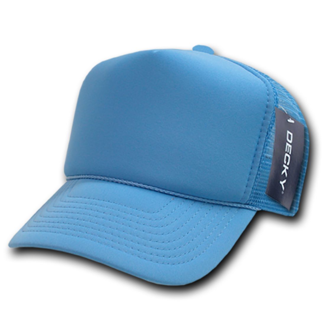 Decky 211 Foam Mesh Trucker Snapback Hats High Profile 5 Panel Caps Blank Wholesale