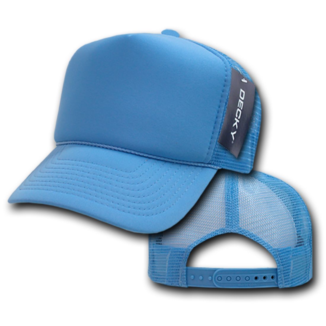 Decky 211 Foam Mesh Trucker Snapback Hats High Profile 5 Panel Caps Blank Wholesale