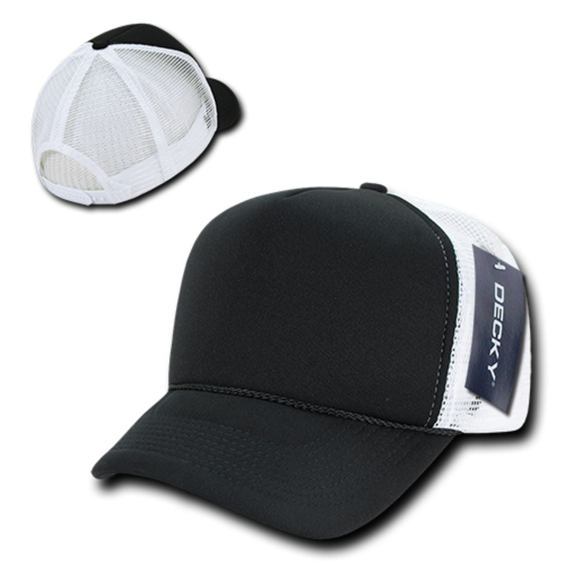 Decky 212 Two Tone Foam Mesh Trucker Snapback Hats High Profile 5 Panel Caps Wholesale
