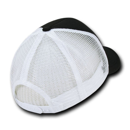 Decky 212 Two Tone Foam Mesh Trucker Snapback Hats High Profile 5 Panel Caps Wholesale
