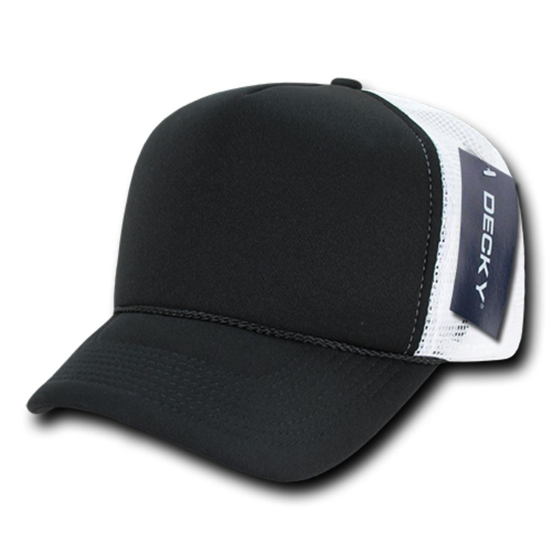 Decky 212 Two Tone Foam Mesh Trucker Snapback Hats High Profile 5 Panel Caps Wholesale