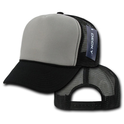 Decky 212 Two Tone Foam Mesh Trucker Snapback Hats High Profile 5 Panel Caps Wholesale