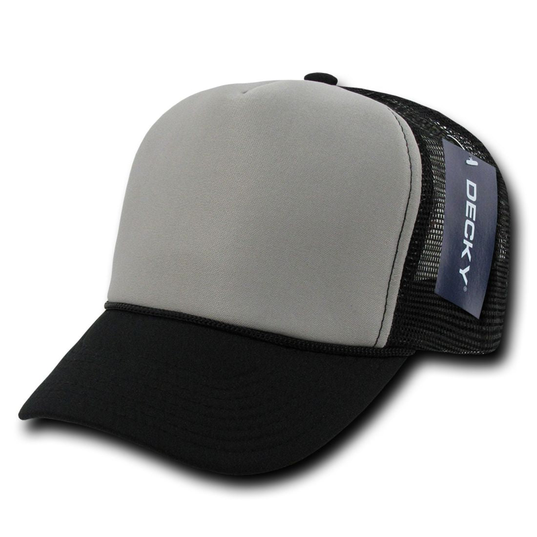 Decky 212 Two Tone Foam Mesh Trucker Snapback Hats High Profile 5 Panel Caps Wholesale