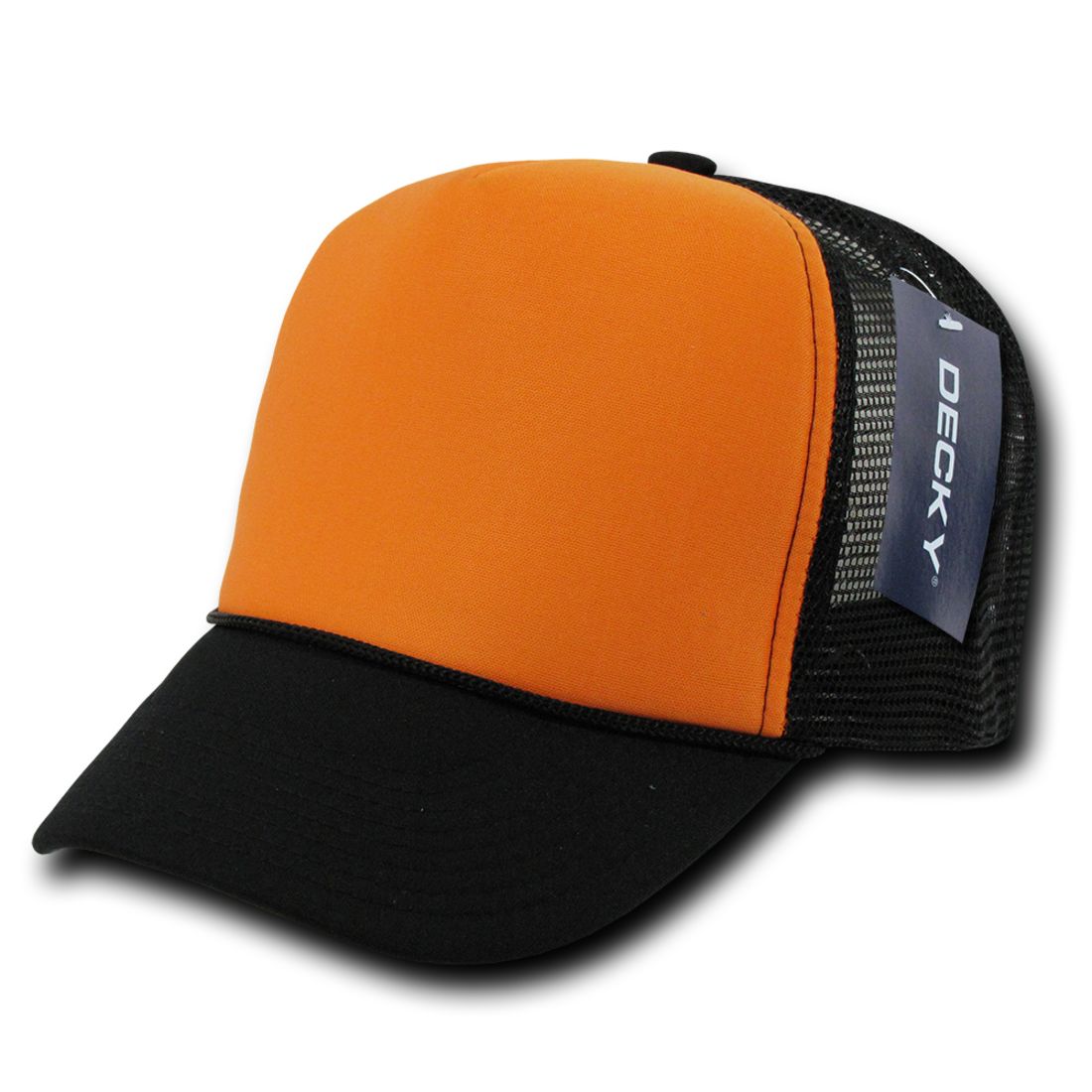 Decky 212 Two Tone Foam Mesh Trucker Snapback Hats High Profile 5 Panel Caps Wholesale
