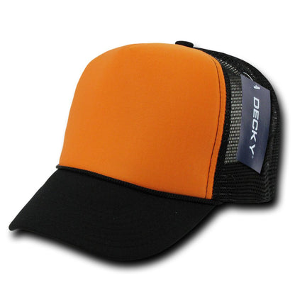 Decky 212 Two Tone Foam Mesh Trucker Snapback Hats High Profile 5 Panel Caps Wholesale