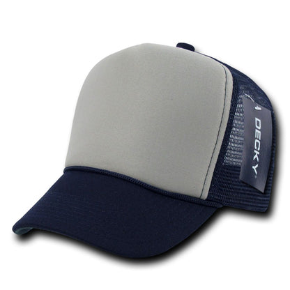 Decky 212 Two Tone Foam Mesh Trucker Snapback Hats High Profile 5 Panel Caps Wholesale