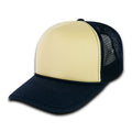 Decky 212 Two Tone Foam Mesh Trucker Snapback Hats High Profile 5 Panel Caps Wholesale