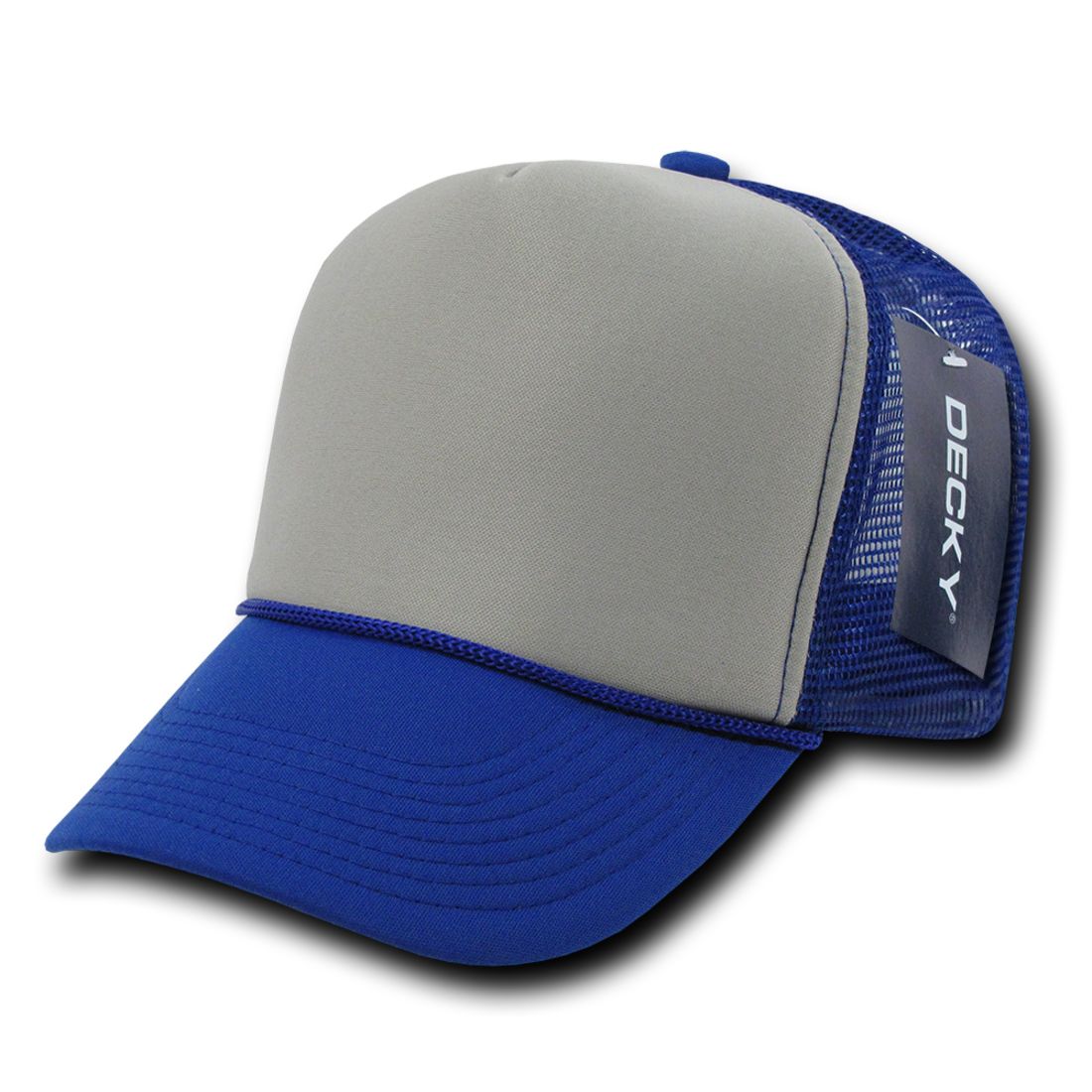 Decky 212 Two Tone Foam Mesh Trucker Snapback Hats High Profile 5 Panel Caps Wholesale