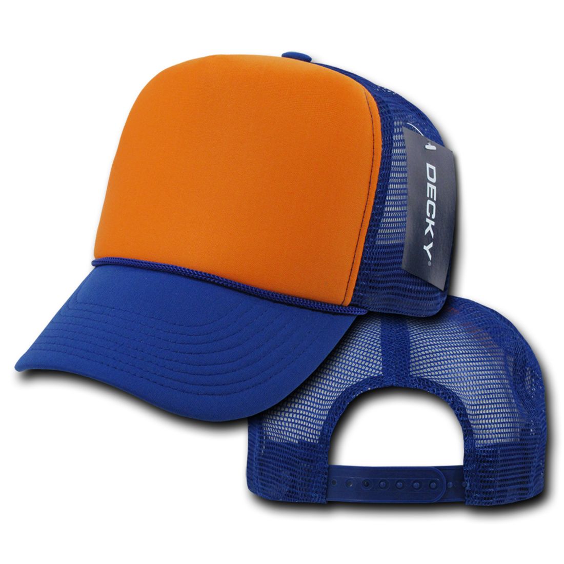 Decky 212 Two Tone Foam Mesh Trucker Snapback Hats High Profile 5 Panel Caps Wholesale