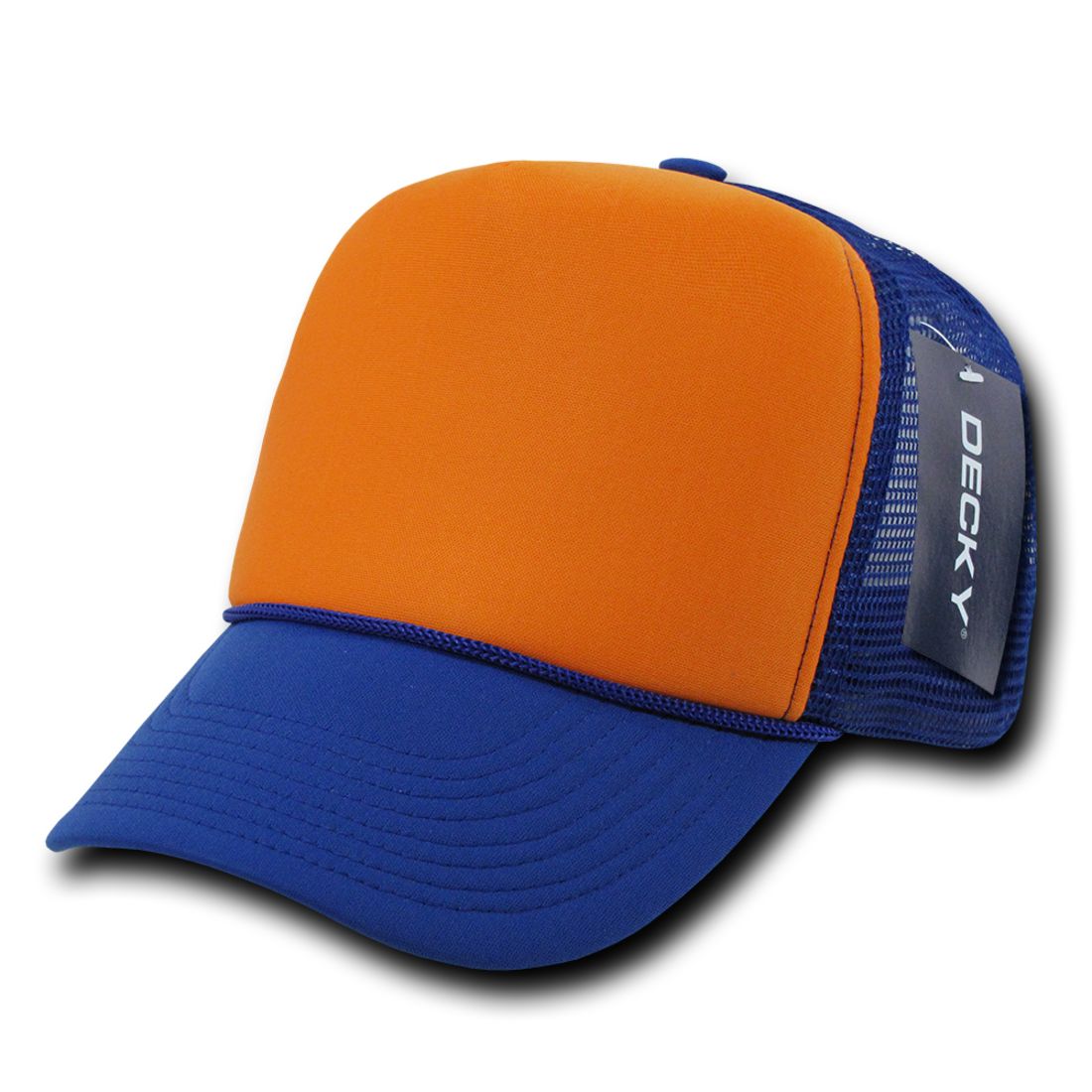 Decky 212 Two Tone Foam Mesh Trucker Snapback Hats High Profile 5 Panel Caps Wholesale