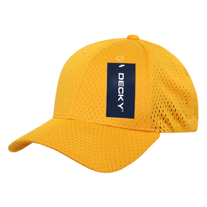Decky 215 Mesh Jersey Flex Hats High Profile Dad Baseball Caps Curved Bill Wholesale