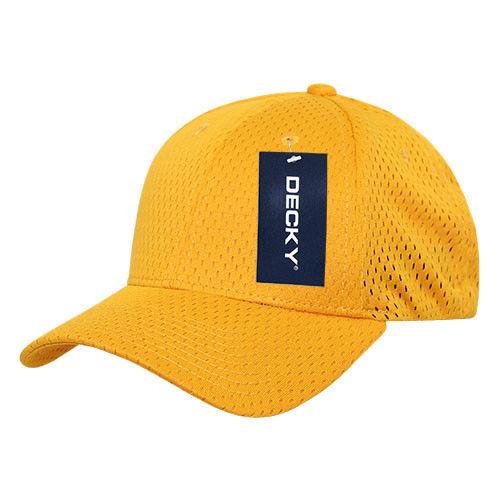 Decky 215 Mesh Jersey Flex Hats High Profile Dad Baseball Caps Curved Bill Wholesale