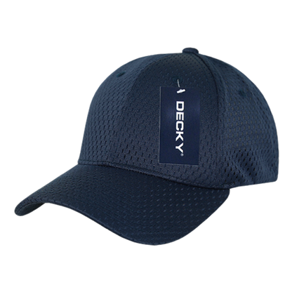Decky 215 Mesh Jersey Flex Hats High Profile Dad Baseball Caps Curved Bill Wholesale