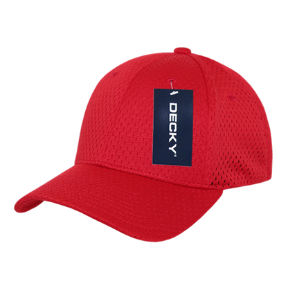 Decky 215 Mesh Jersey Flex Hats High Profile Dad Baseball Caps Curved Bill Wholesale