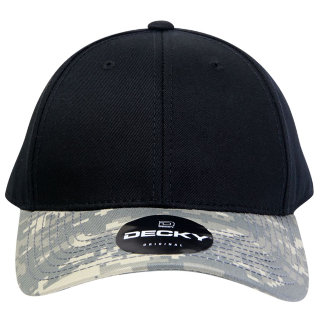 Decky 217 Structured Camouflage Hats Low Profile 6 Panel Curved Bill Caps