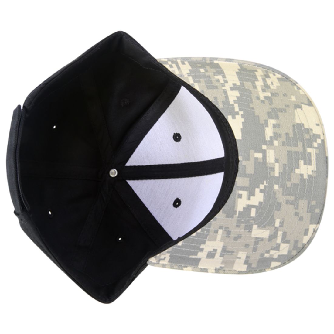 Decky 217 Structured Camouflage Hats Low Profile 6 Panel Curved Bill Caps