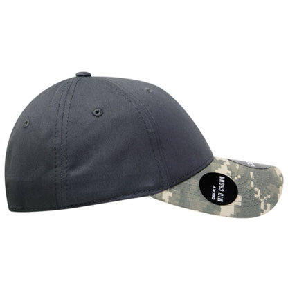 Decky 217 Structured Camouflage Hats Low Profile 6 Panel Curved Bill Caps