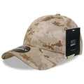 Decky 217 Structured Camouflage Hats Low Profile 6 Panel Curved Bill Caps
