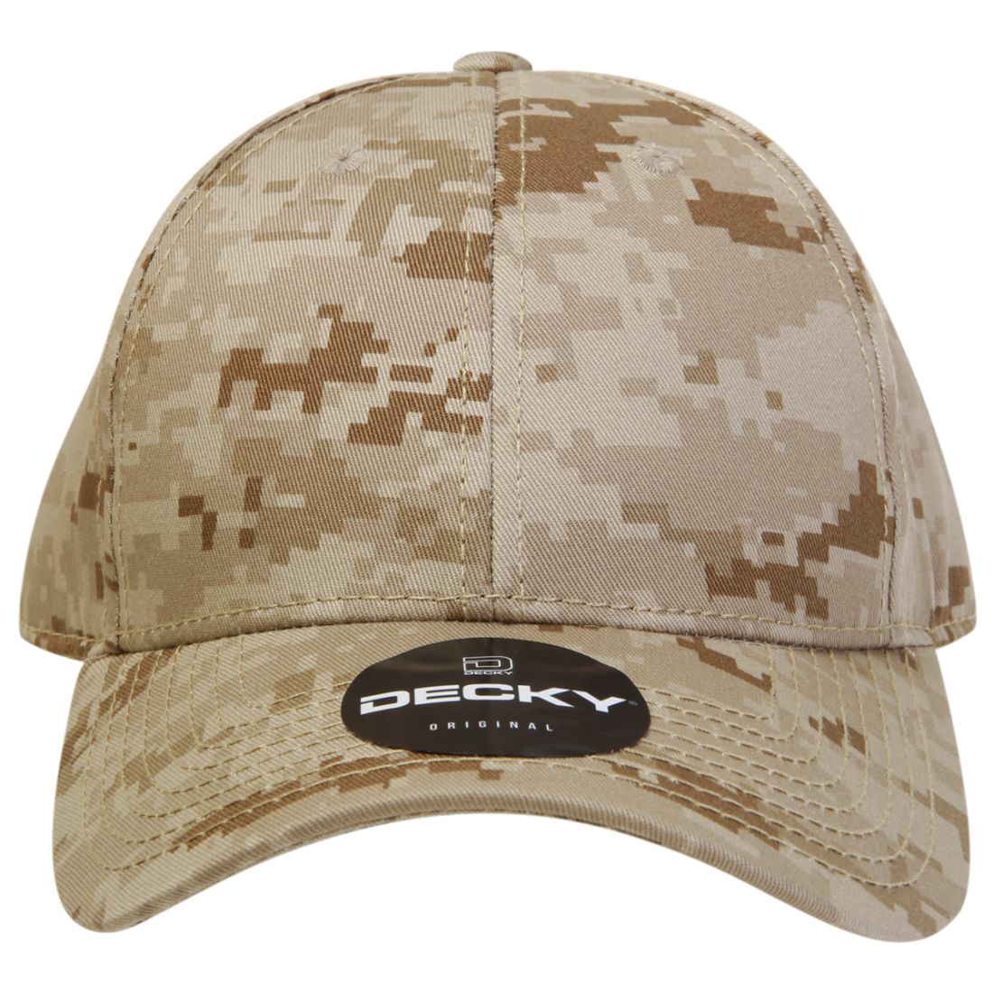 Decky 217 Structured Camouflage Hats Low Profile 6 Panel Curved Bill Caps
