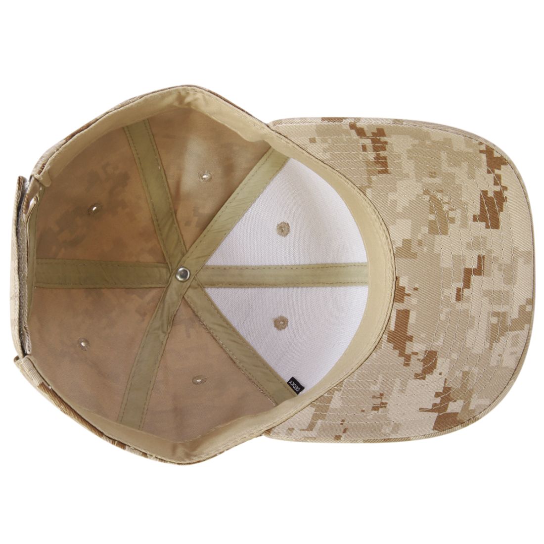 Decky 217 Structured Camouflage Hats Low Profile 6 Panel Curved Bill Caps