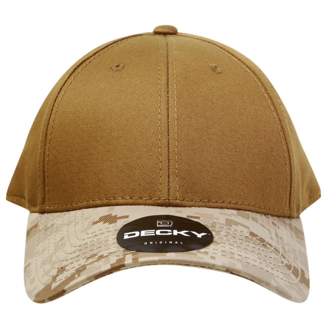 Decky 217 Structured Camouflage Hats Low Profile 6 Panel Curved Bill Caps