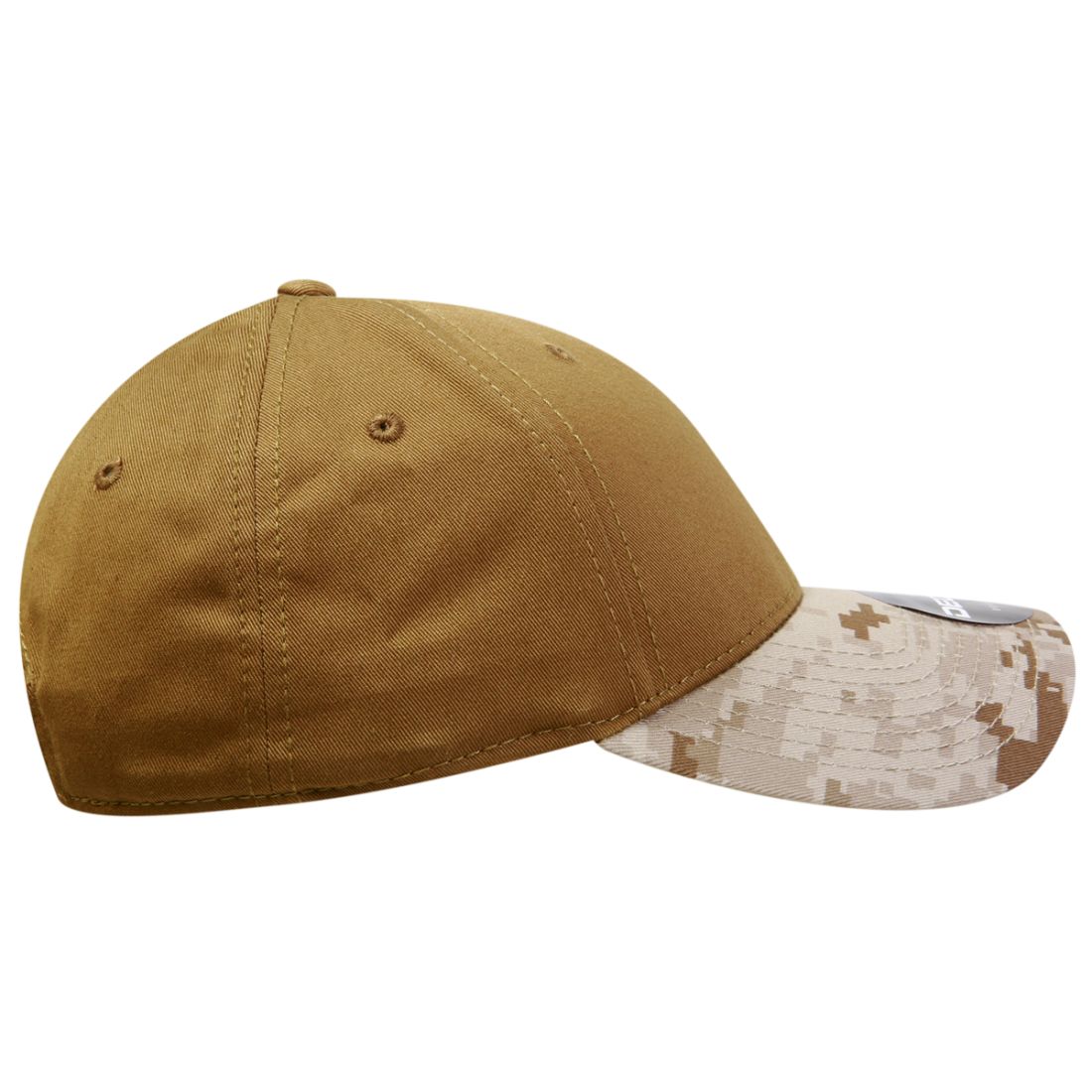 Decky 217 Structured Camouflage Hats Low Profile 6 Panel Curved Bill Caps