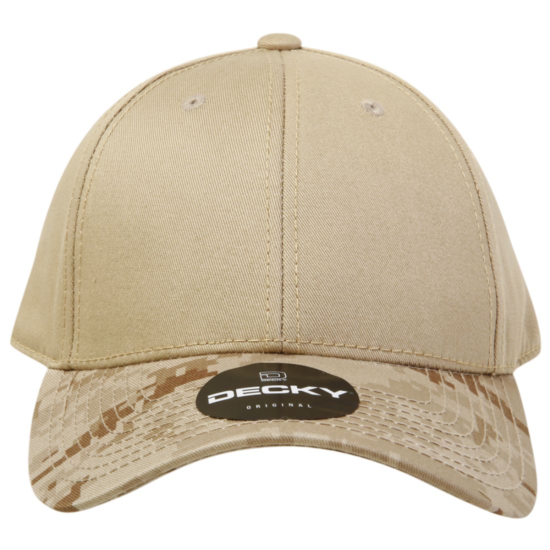 Decky 217 Structured Camouflage Hats Low Profile 6 Panel Curved Bill Caps