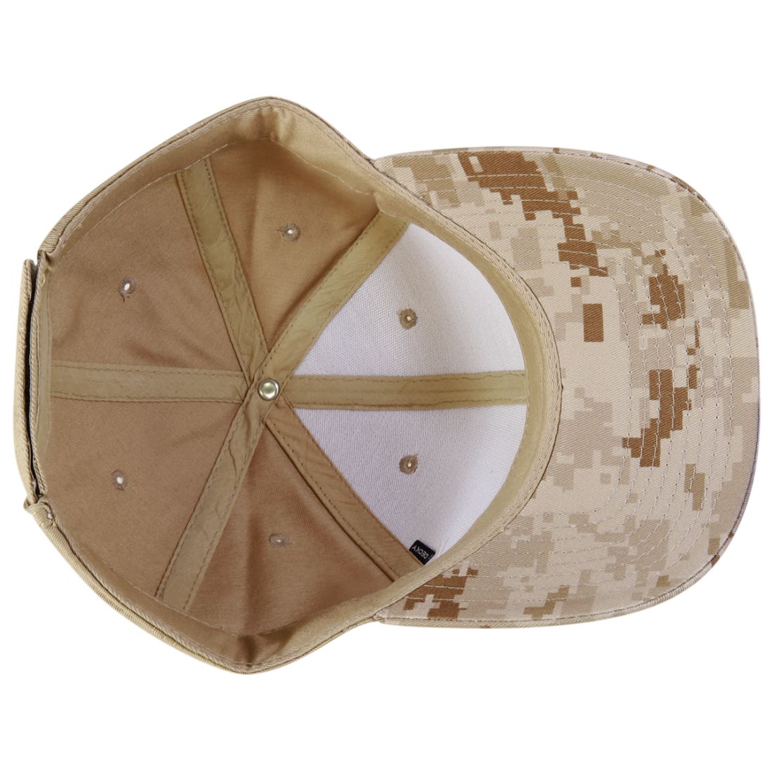 Decky 217 Structured Camouflage Hats Low Profile 6 Panel Curved Bill Caps