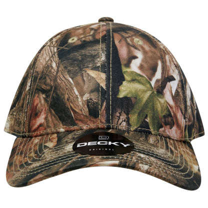 Decky 217 Structured Camouflage Hats Low Profile 6 Panel Curved Bill Caps