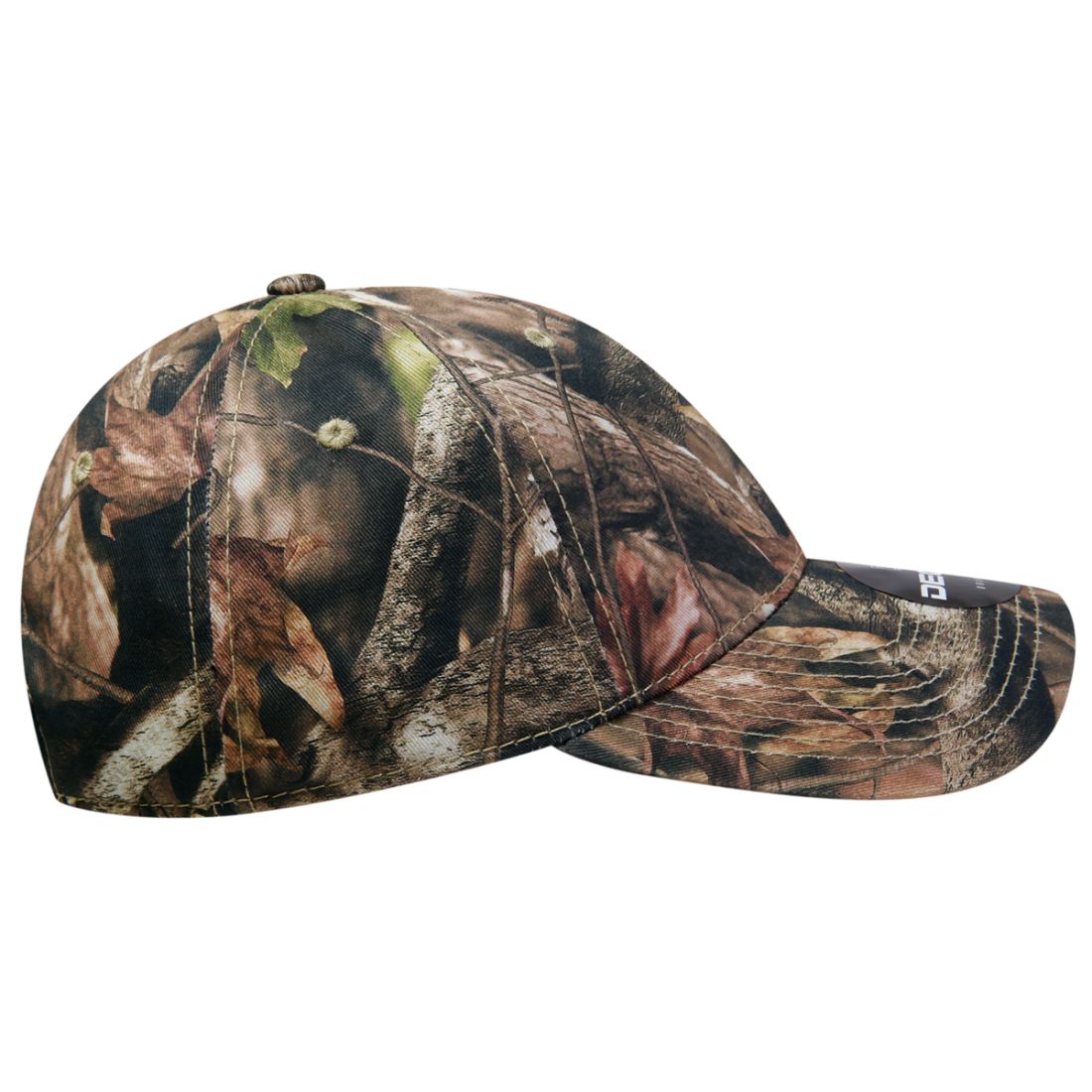 Decky 217 Structured Camouflage Hats Low Profile 6 Panel Curved Bill Caps